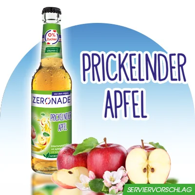 Die Apfel-Zeronade schmeckt wie Apfelsaft-Schorle.