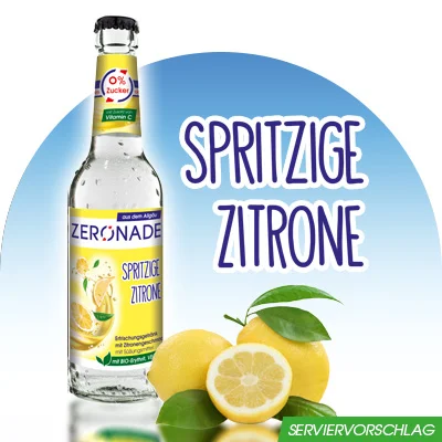 Zuckerfreie Erfrischungsgetränke von Zeronade: Spritzige Zitrone schmeckt wie Zitronen-Limonade, nur ohne Zucker und ohne künstliche Süßungsmittel Aspartam, Acesulfam-k und Saccharin